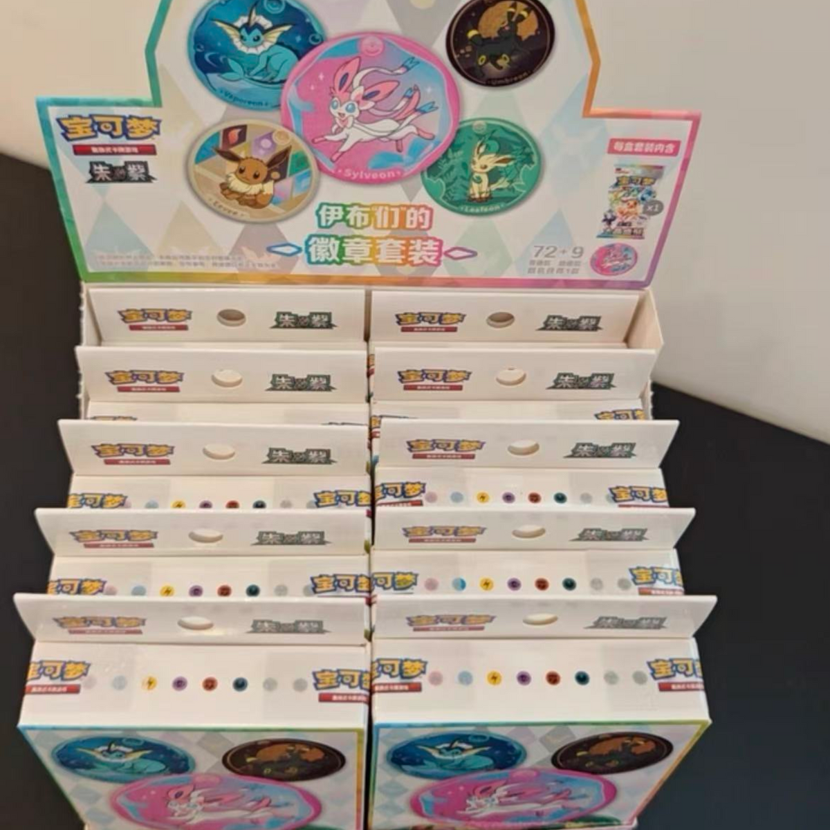 PTCG Simplified Chinese CSV9.5C Eeveelution Badge Set