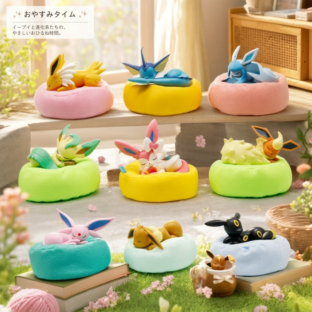 Pokemon Eevee Sleeping Pose Blind Box Figures