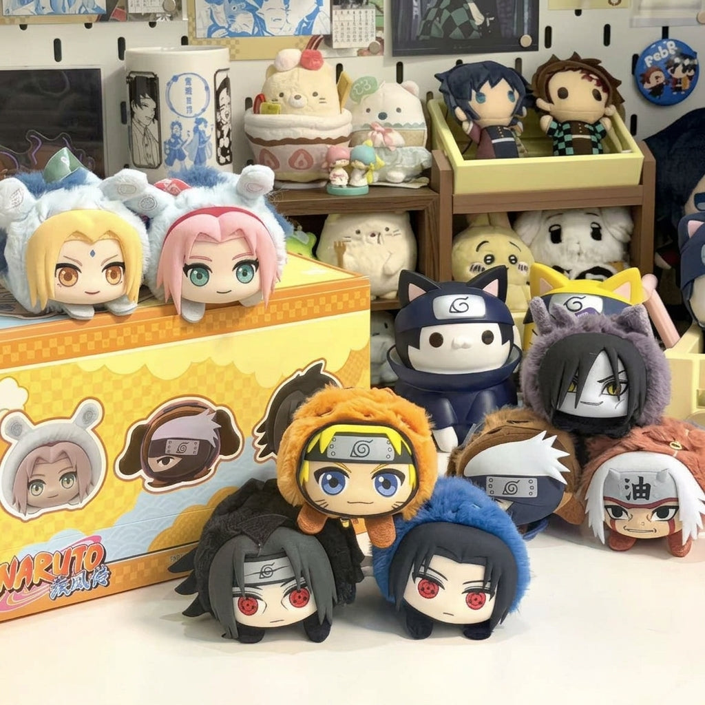 EAKI Naruto Shippuden Cute Beast Lying Party Blind Boxes