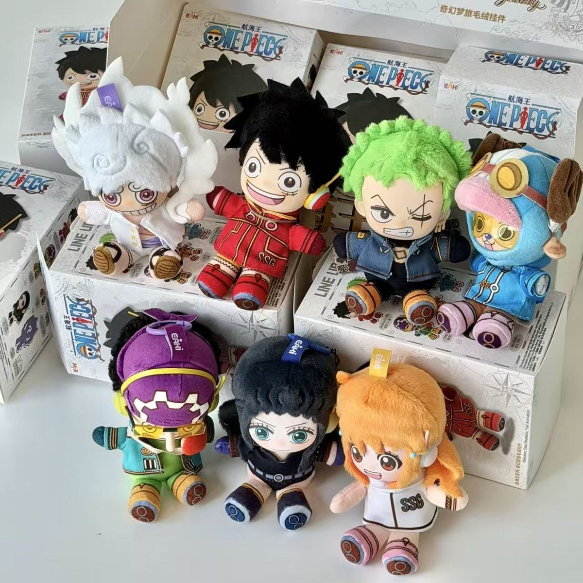 EAKI One Piece Egghead Arc Fantasy Dream Journey Plush Pendant Blind Box