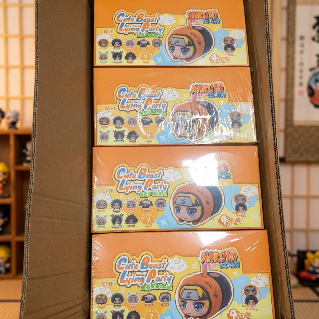 EAKI Naruto Shippuden Cute Beast Lying Party Blind Boxes